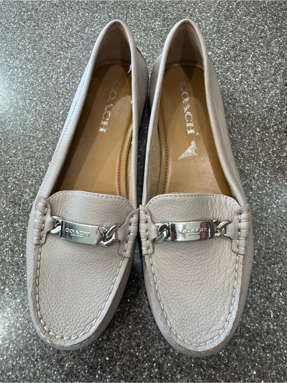 COACH Nude Loafers Size 6.5B